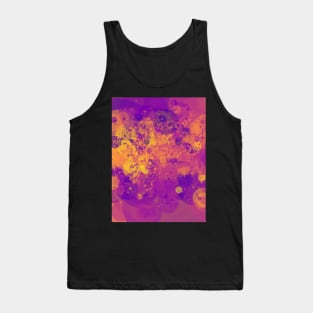 My happy bubbles pattern in orange and purple Tank Top